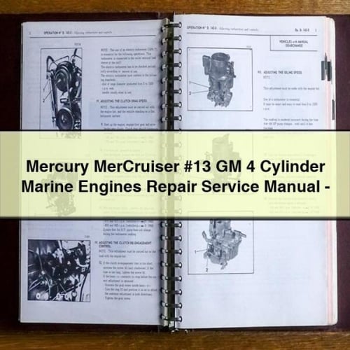 Mercury MerCruiser #13 GM 4 Cylinder Marine Engines Repair Service Manual - Download PDF