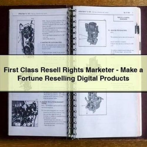 First Class Resell Rights Marketer - Make a Fortune Reselling Digital Products