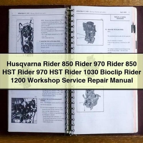 Husqvarna Rider 850/970/1030/1200 Workshop Service Repair Manual (PDF)