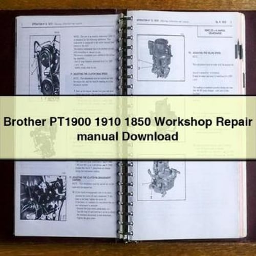 Brother PT1900 1910 1850 Workshop Repair Manual Download PDF