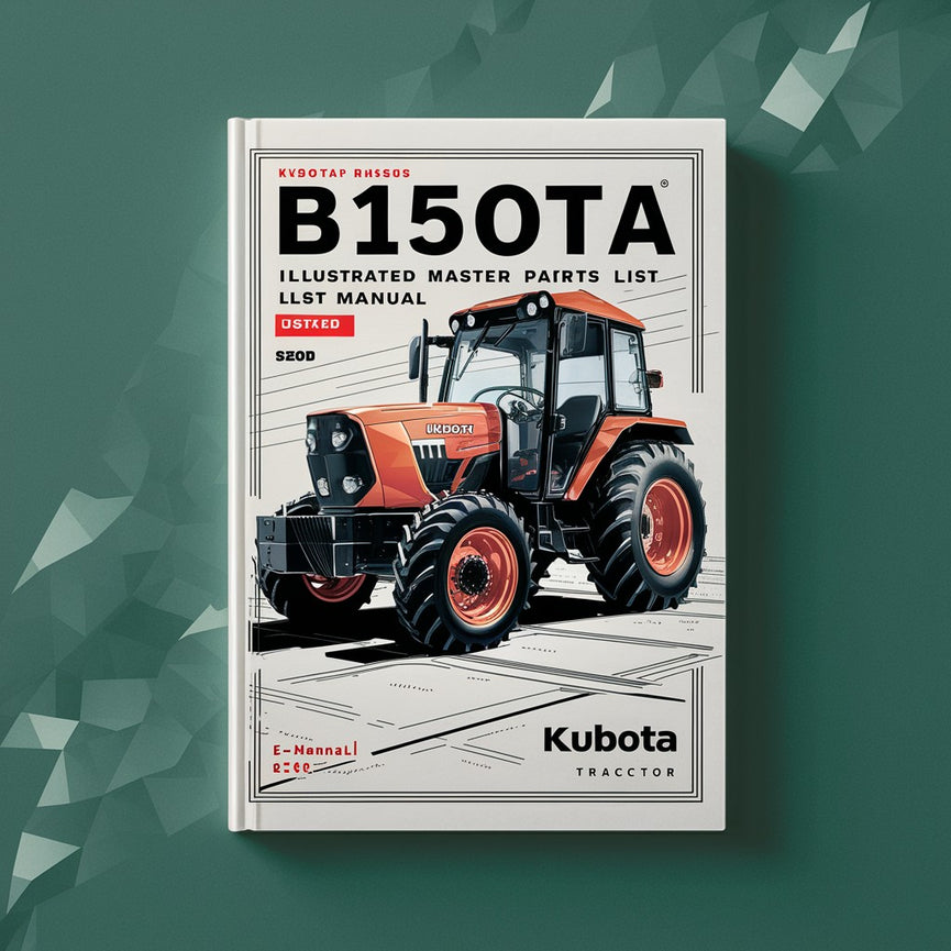 Kubota B1550D Tractor Illustrated Parts Manual