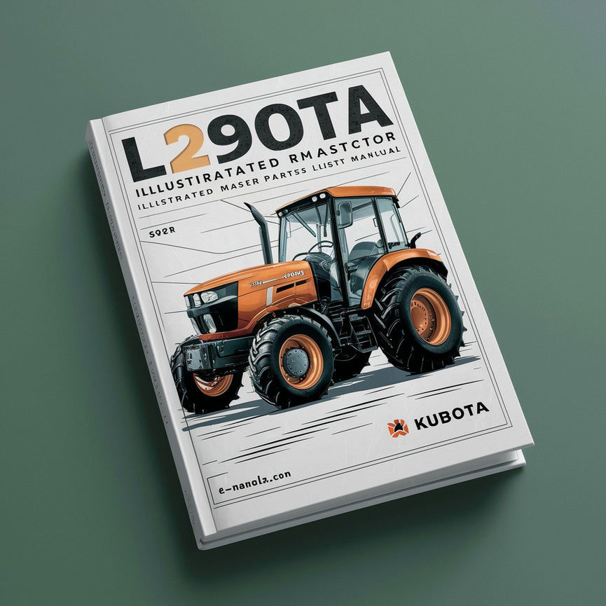 Kubota L2900F Tractor Illustrated Master Parts List Manual