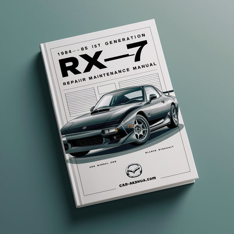 1984-85 1:a generationens Mazda RX-7 reparations- och underhållshandbok