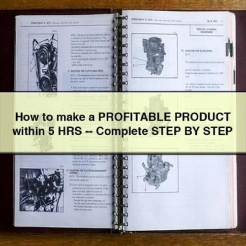 How to make a PROFITABLE PRODUCT within 5 HRS -- Complete STEP BY STEP