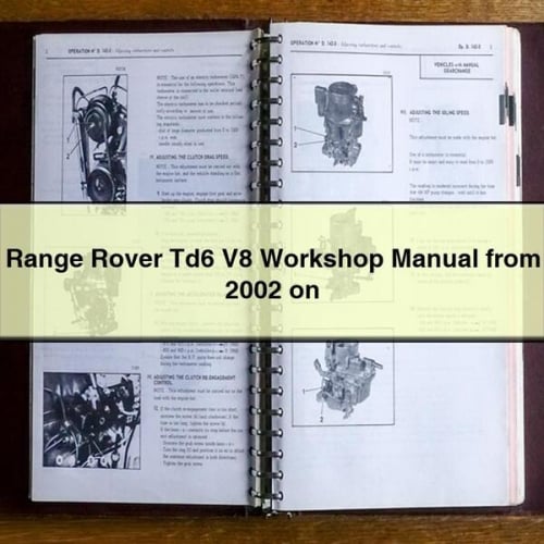 Range Rover Td6 V8 Workshop Manual from 2002 on PDF Download