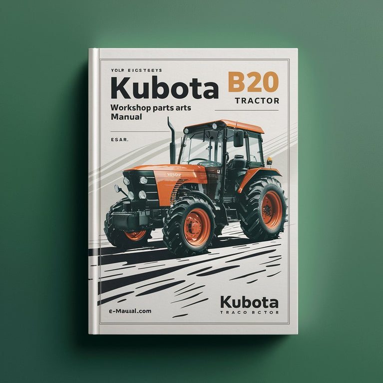 Kubota B20 Tractor Workshop Parts Manual