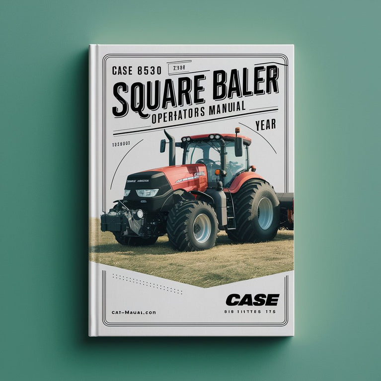 CASE IH 8530 SQUARE BALER OperatorS Manual