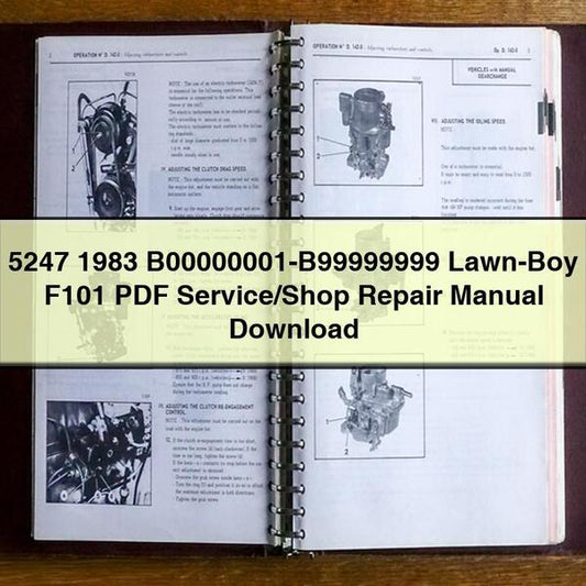 B00000001-b99999999 LAWN-BOY F101 /shop Service Repair Workshop Manual