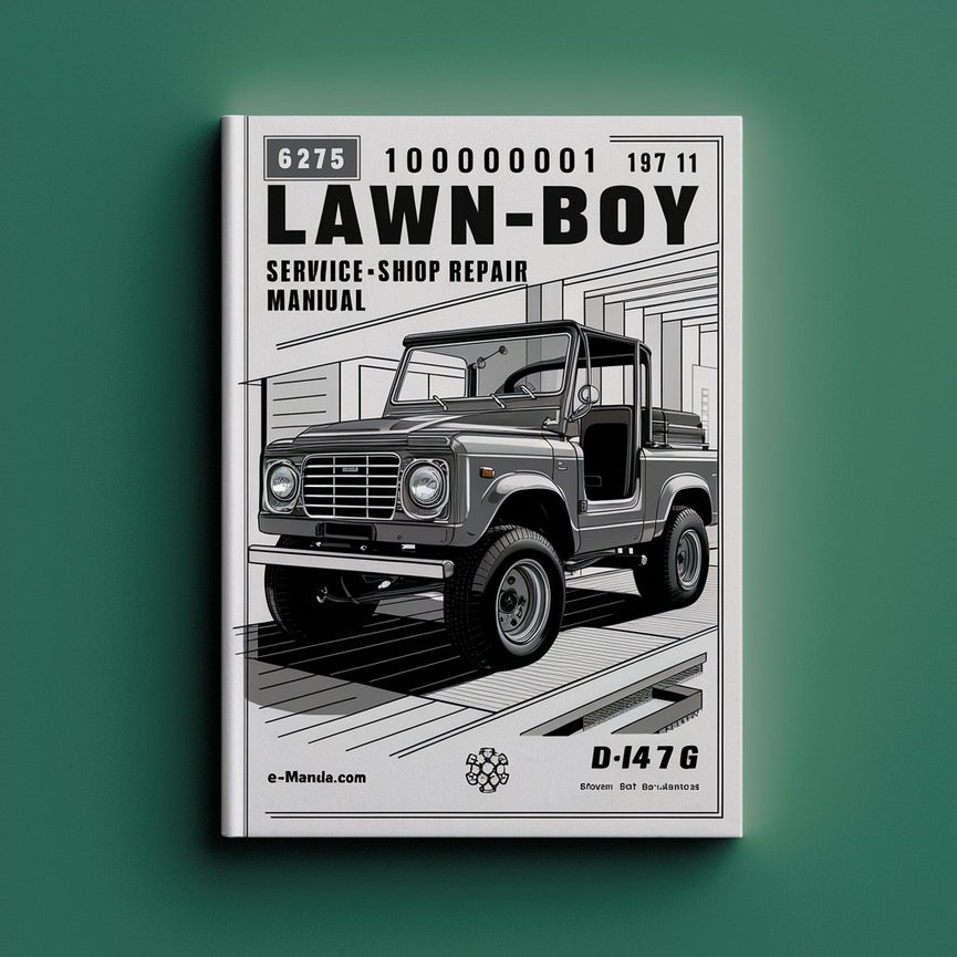 6275 1971 100000001-199999999 Lawn-Boy D476 PDF Manual de reparación de servicio/taller Descargar