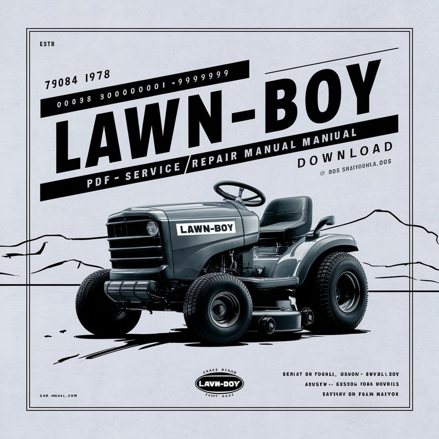 7084 1978 800000001-899999999 Lawn-Boy D433 Service/Shop Repair Manual