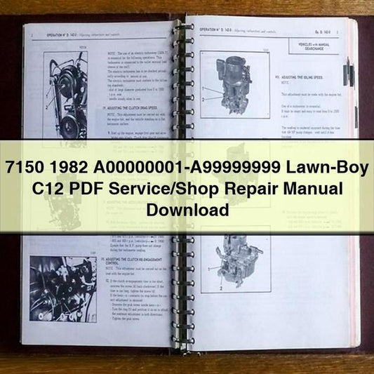 A00000001-a99999999 LAWN-BOY C12 /shop Service Repair Workshop Manual