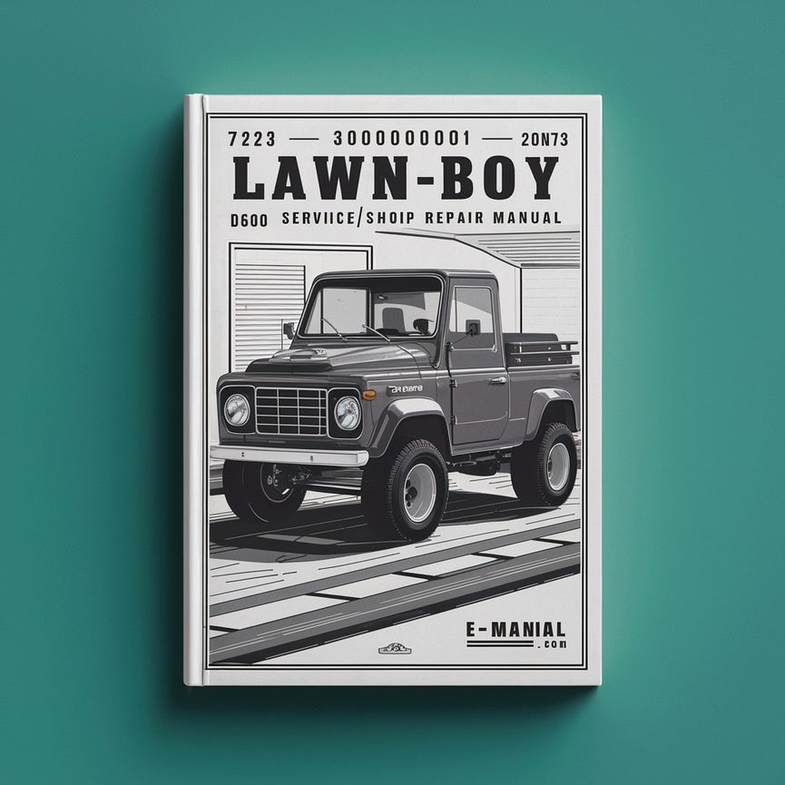 7223 1973 300000001-399999999 Lawn-Boy D600 Service/Shop Repair Manual