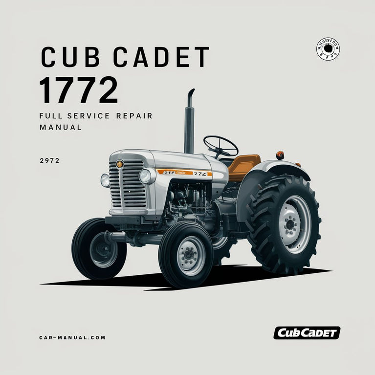 Cub Cadet 1772 Tractor Full Service Repair Manual