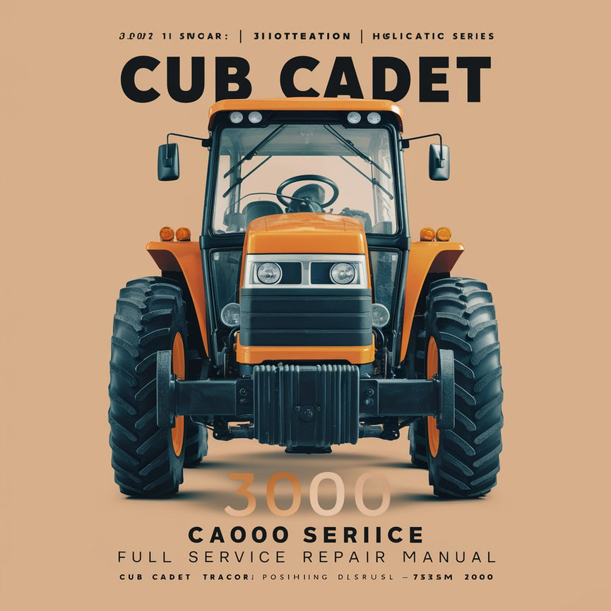 Manual de reparación de servicio completo del tractor Cub Cadet serie 3000 Descargar PDF