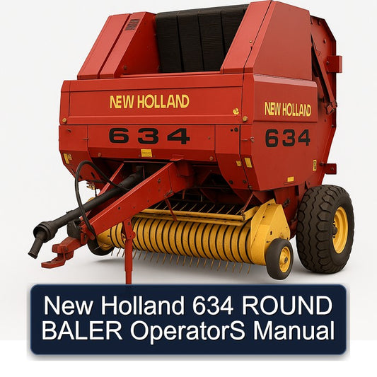 New Holland 634 Round Baler Operators Operator's Manual