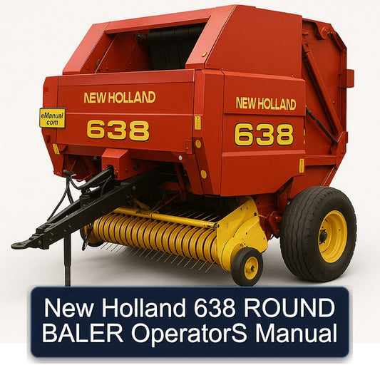 New Holland 638 Round Baler Operators Operator's Manual