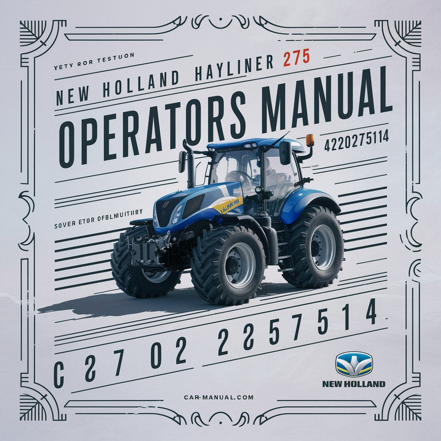 Manuel d'utilisation du New Holland Hayliner 275 42027514