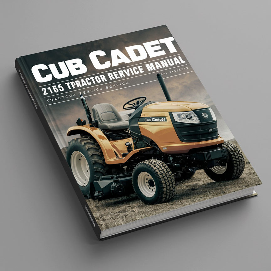 Manual de servicio de reparación de tractores Cub Cadet 2165 Descargar PDF