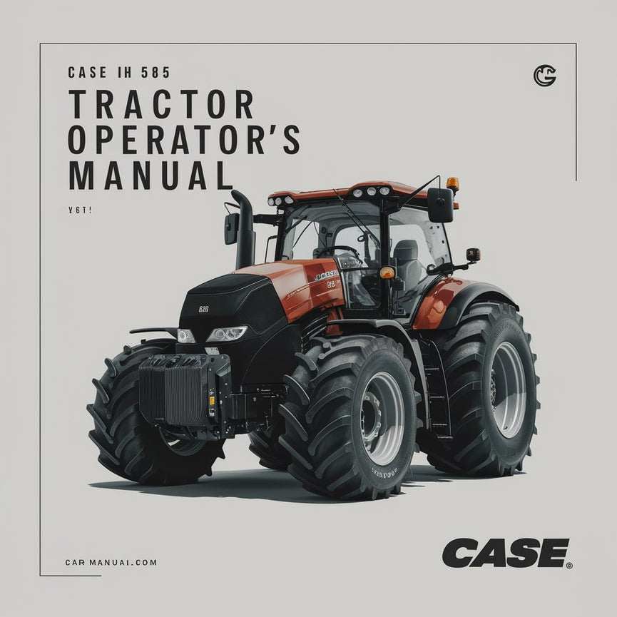 Manual del operador del tractor CASE IH 585