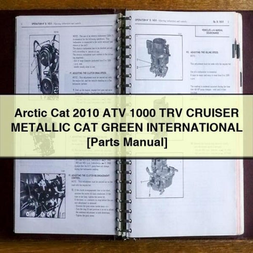 Arctic Cat 2010 ATV 1000 TRV CRUISER METALLIC CAT GREEN INTERNATIONAL [Parts Manual] PDF Download