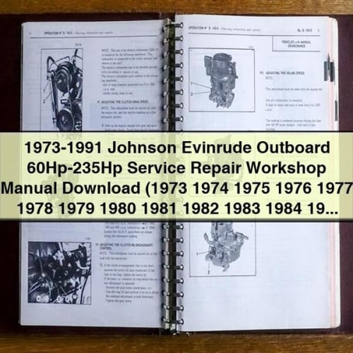 1973-1991 Johnson Evinrude Outboard 60Hp-235Hp Service Repair Workshop Manual Download (1973 1974 1975 1976 1977 1978 1979 1980 1981 1982 1983 1984 1985 1986 1987 1988 1989 1990 1991) PDF