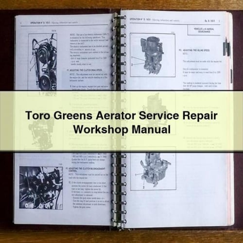 Manuel d'atelier de réparation du service d'aérateur Toro Greens Télécharger le PDF