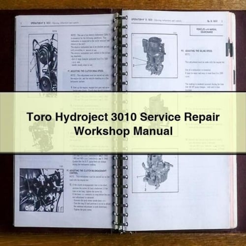 Toro Hydroject 3010 Service & Repair Manual