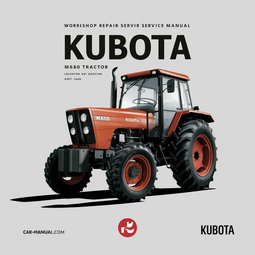 Manuel de service de réparation d'atelier de tracteur Kubota M8580 Télécharger le PDF