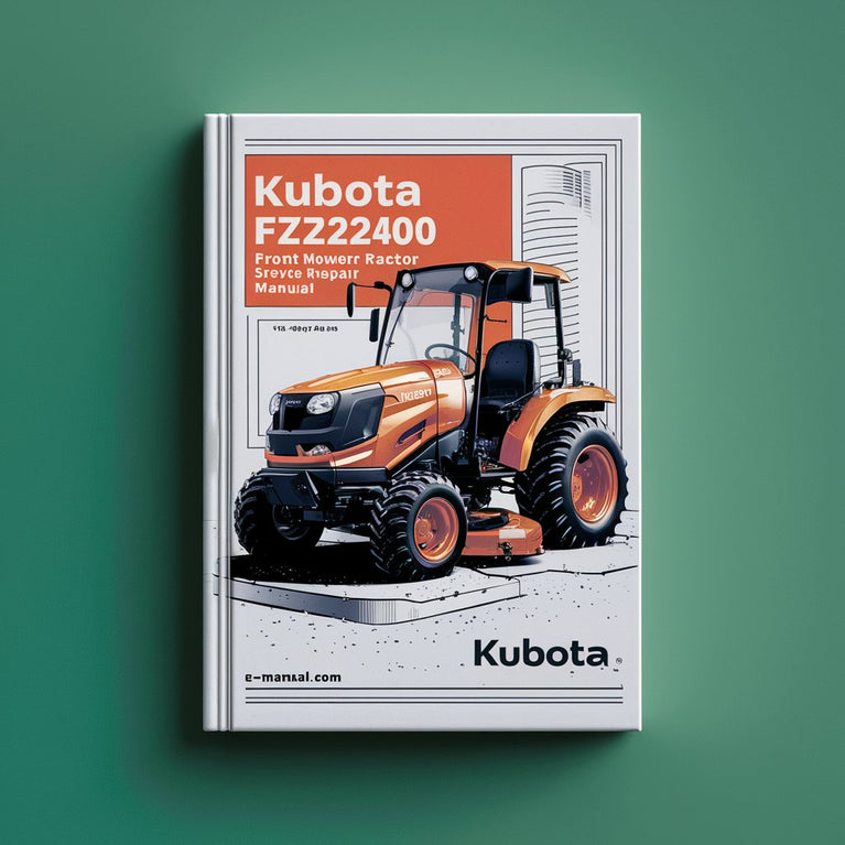 Kubota Fz2100 Fz2400 Front Mower Tractor Service Repair Manual