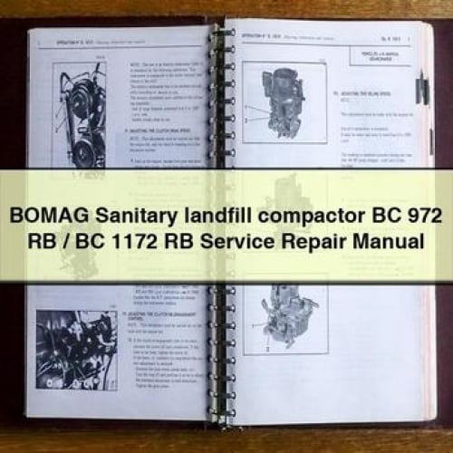 BOMAG Sanitary landfill compactor BC 972 RB / BC 1172 RB Service Repair Manual PDF Download