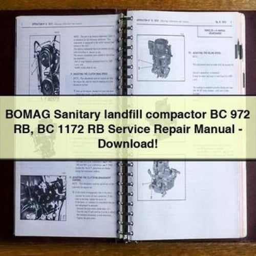 BOMAG Sanitary landfill compactor BC 972 RB BC 1172 RB Service Repair Manual - Download PDF