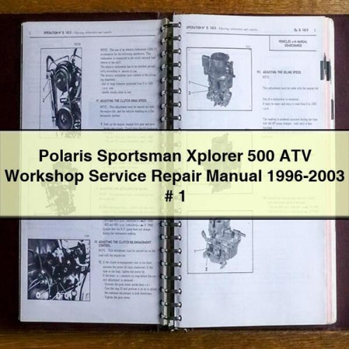 Polaris Sportsman Xplorer 500 ATV Workshop Service Repair Manual 1996-2003 # 1 Download PDF