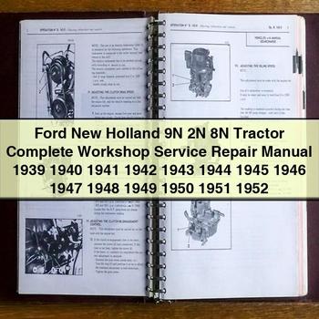 1952 Ford New Holland 9N 2N 8N Tractor 1939 Service Repair Workshop Manual