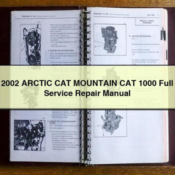 2002 Arctic CAT MountAIN CAT 1000 Full Service Repair Manual