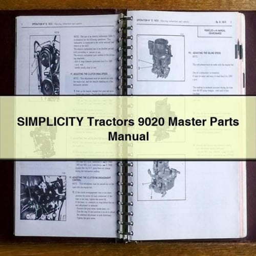 Simplicity 9020 Master Parts Manual PDF