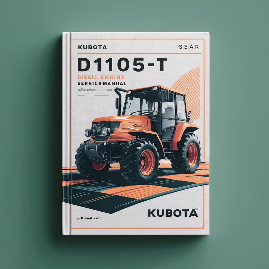 Manual de servicio de reparación de motores diésel Kubota D1105-TE Descargar PDF