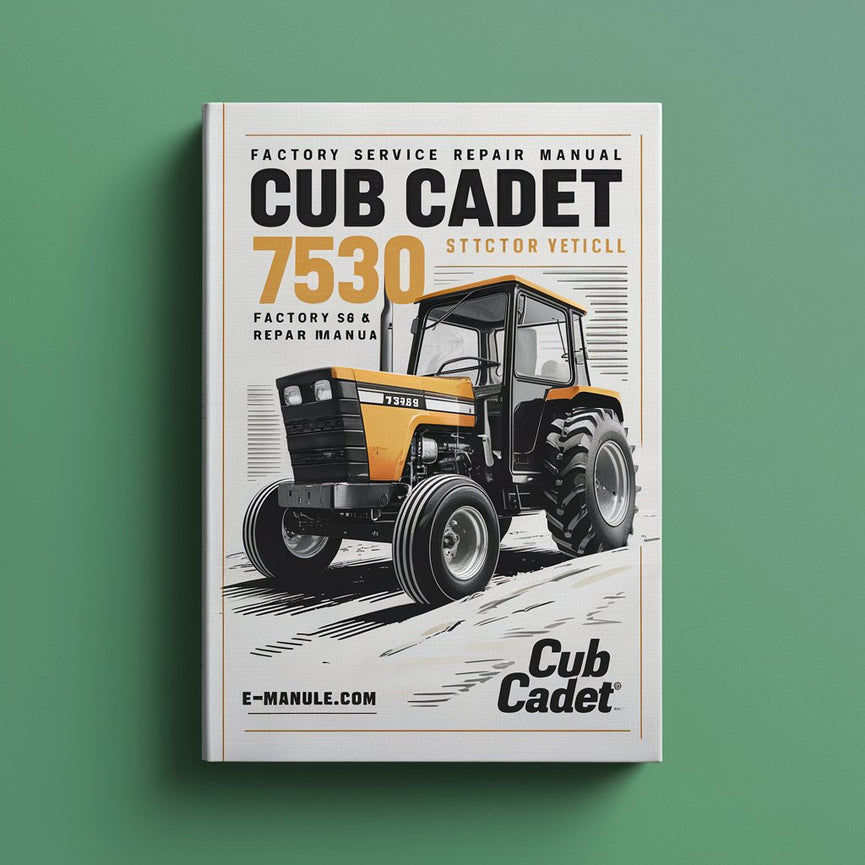 Manual de reparación del servicio de fábrica del tractor Cub Cadet 7530 Descargar PDF