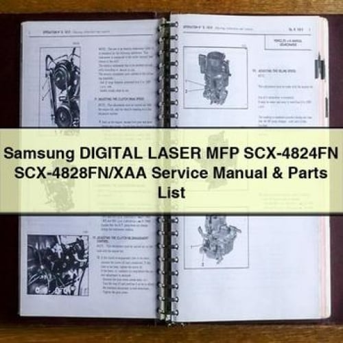 Samsung Digital LASER MFP SCX-4824FN SCX-4828FN/XAA Service Manual & Parts List PDF Download