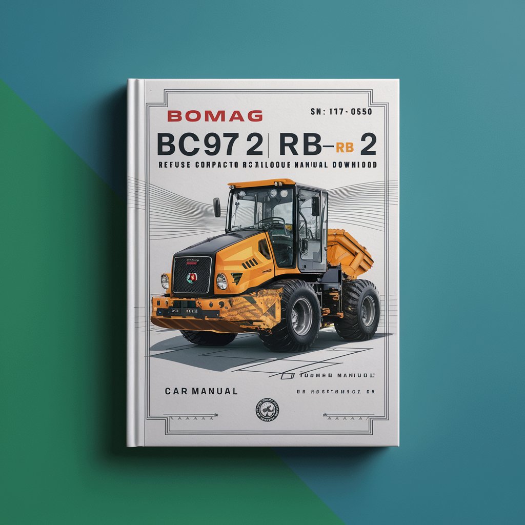 Bomag BC972 RB-2 refuse compactor Service Parts Catalogue Manual  SN101570821001-101570821056