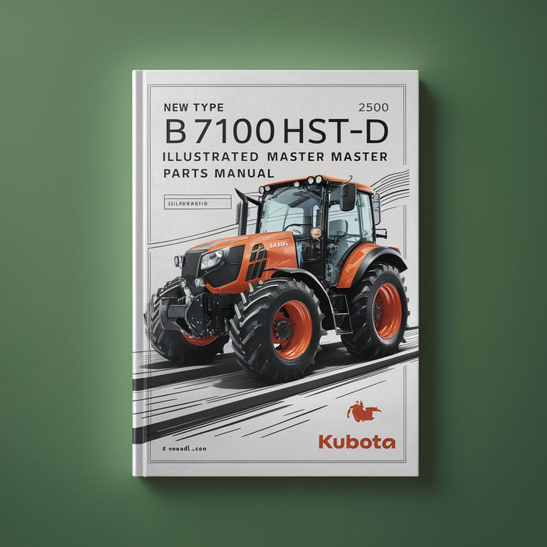 Kubota B7100HST-D Nuevo TIPO Tractor Manual ilustrado de piezas maestras Descargar PDF