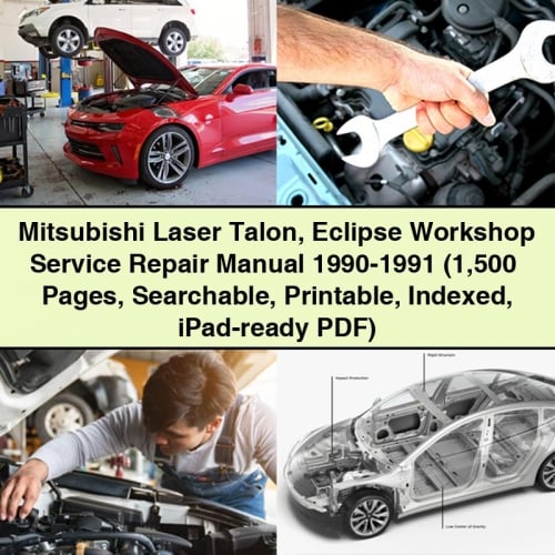 Mitsubishi Laser Talon Eclipse Workshop Service Repair Manual 1990-1991 (1 500+ Pages Searchable Printable Indexed iPad-ready PDF) Download