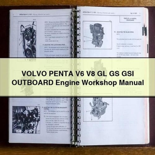 VOLVO PENTA V6 V8 GL GS GSI OUTBOARD Engine Workshop Manual PDF Download