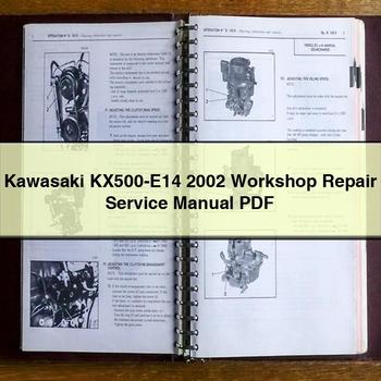 Kawasaki KX500-E14 2002 Workshop Repair Service Manual