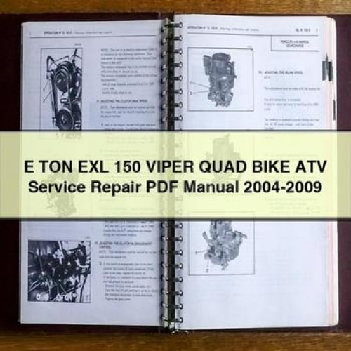 E TON EXL 150 VIPER QUAD BIKE ATV Service Repair PDF Manual 2004-2009 Download