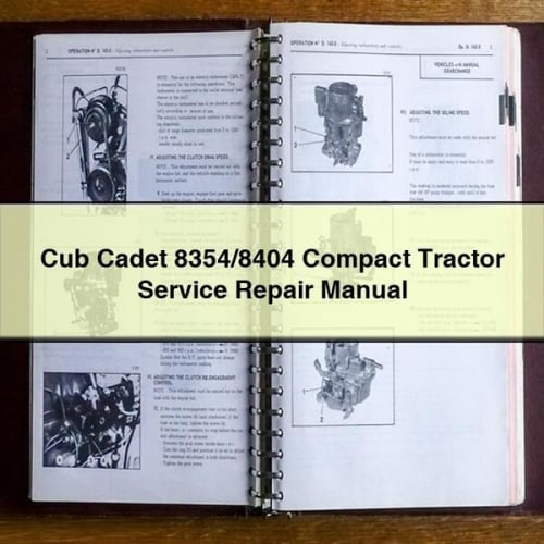Cub Cadet 8354/8404 Compact Tractor Service Repair Manual
