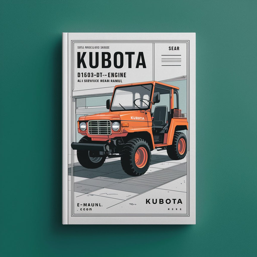 Kubota D1503-M-DI-T Manuel de réparation de tous les services du moteur PDF Télécharger