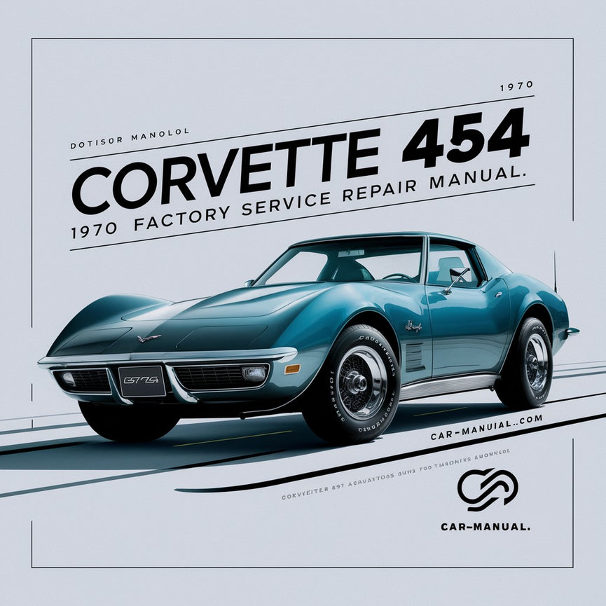 Corvette 454 1970 Fabriksservice Reparationshandbok