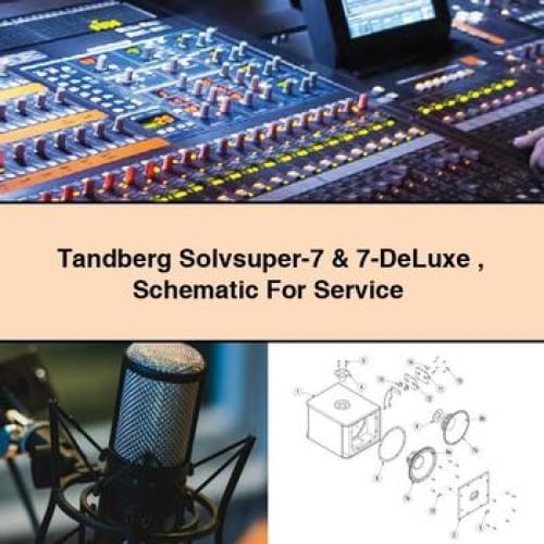 Tandberg Solvsuper-7 & 7-DeLuxe Schematic For Service Repair Manual