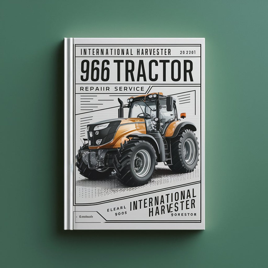 Servicio PDF de reparación de tractores International Harvester 966