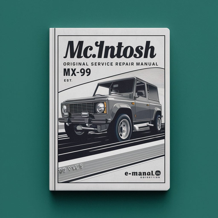 McIntosh MX-99 Original Service Manual PDF